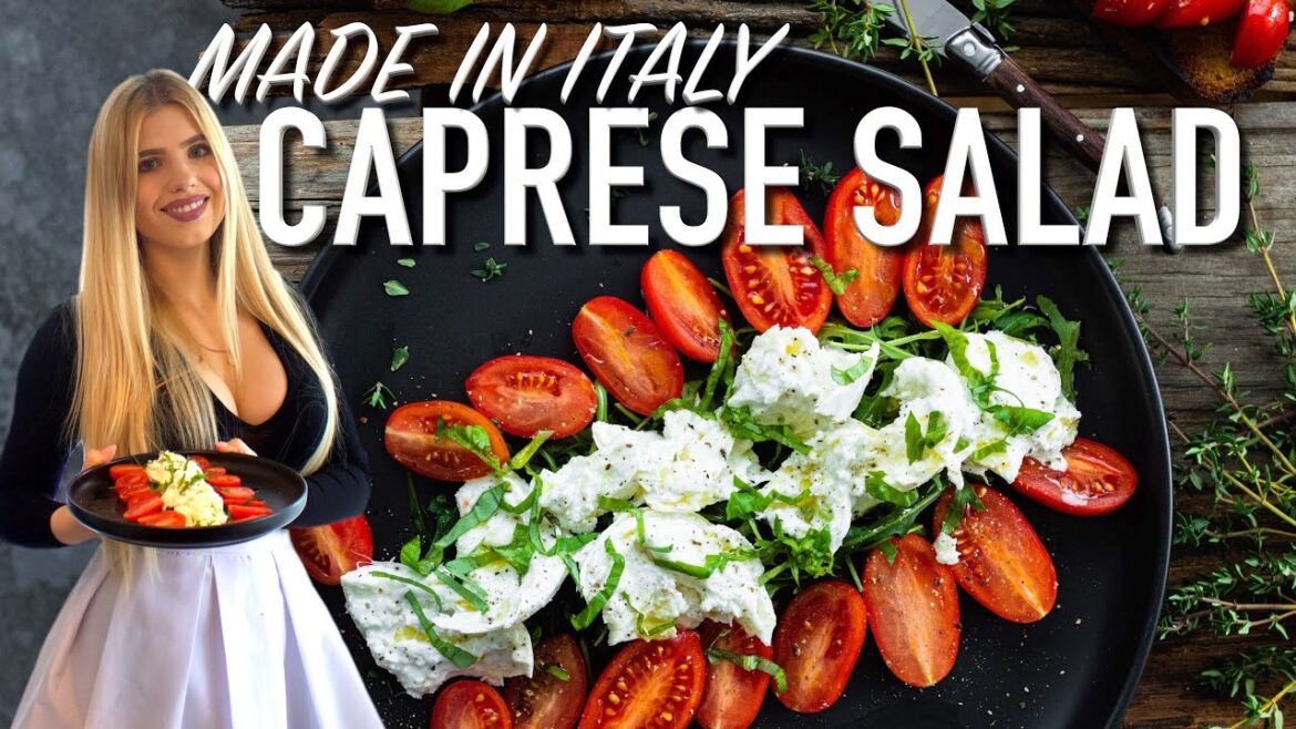 Italian Caprese Salad | Easy and Authentic Recipe with 3 Types of Mozzarella!