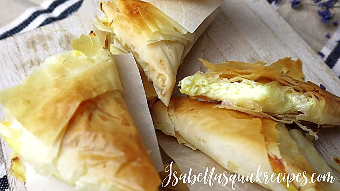 Tiropita | Cheese Pie | Triangles | Appetizers | Quick & Easy | Greek Recipes