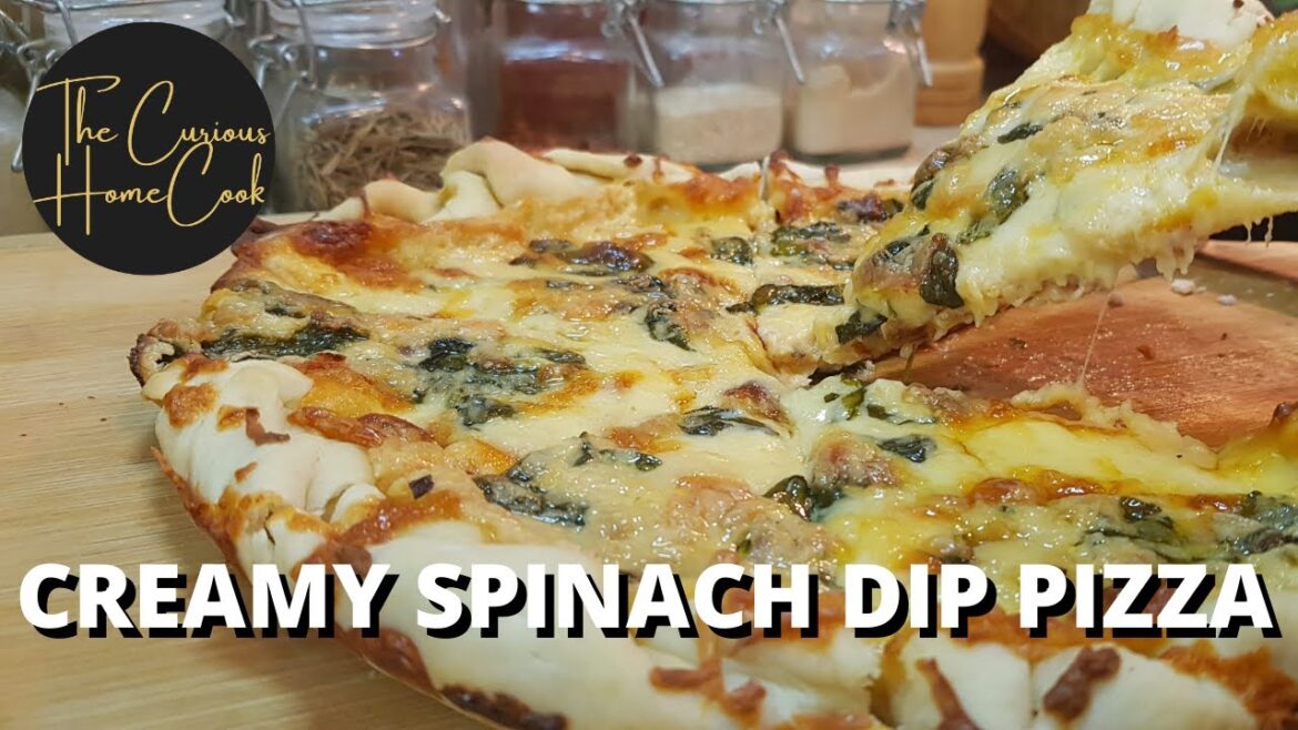 Easy Creamy Spinach Dip Pizza Recipe | USING ONLY BASIC INGREDIENTS | NO YEAST PIZZA DOUGH Easy Creamy Spinach Dip Pizza Recipe | USING ONLY BASIC INGREDIENTS | NO YEAST PIZZA DOUGH