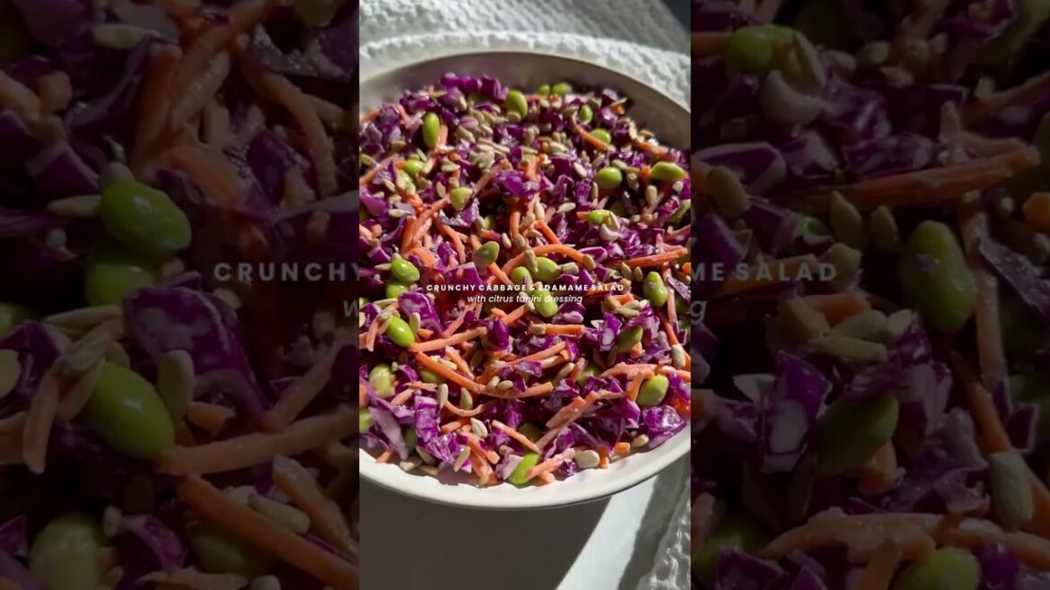 Crunchy Cabbage & Edamame Salad Crunchy Cabbage & Edamame Salad