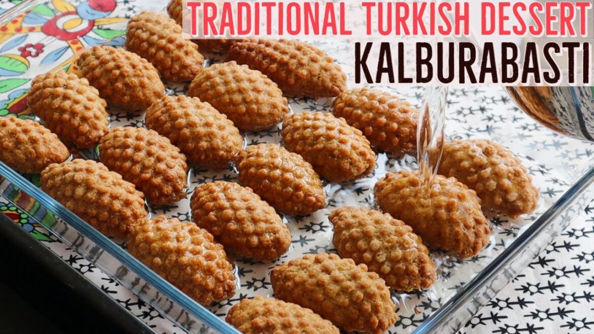 Traditional Turkish "Kalburabastı" Dessert