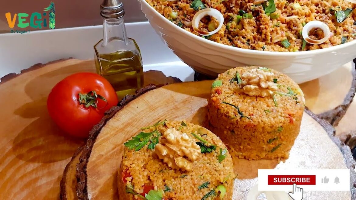 Turkish Bulgur Salad in 30 min – (Kisir) Raw Vegan, Vegan, Vegetarian, Gluten-Free ,Iranian method Turkish Bulgur Salad in 30 min - (Kisir) Raw Vegan, Vegan, Vegetarian, Gluten-Free ,Iranian method