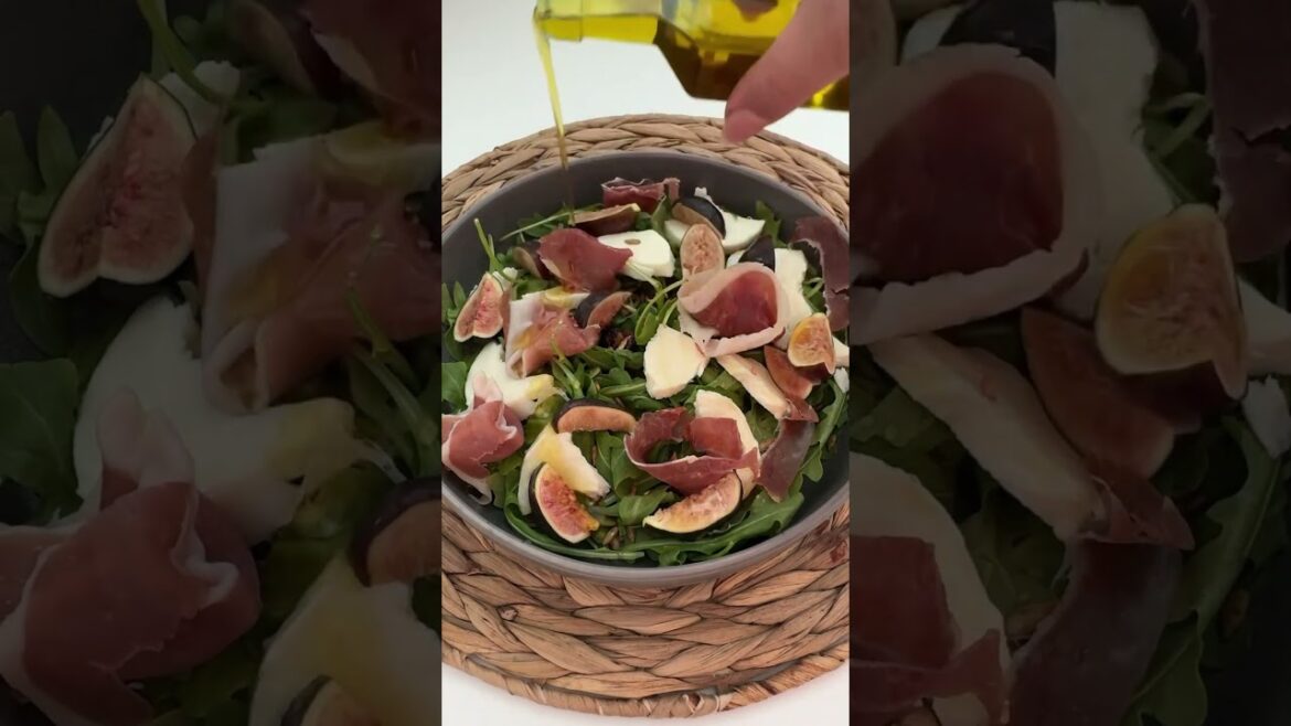 Salad with figs and prosciutto