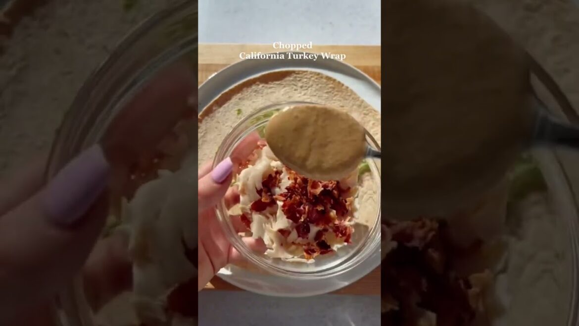 Chopped California Turkey Wrap