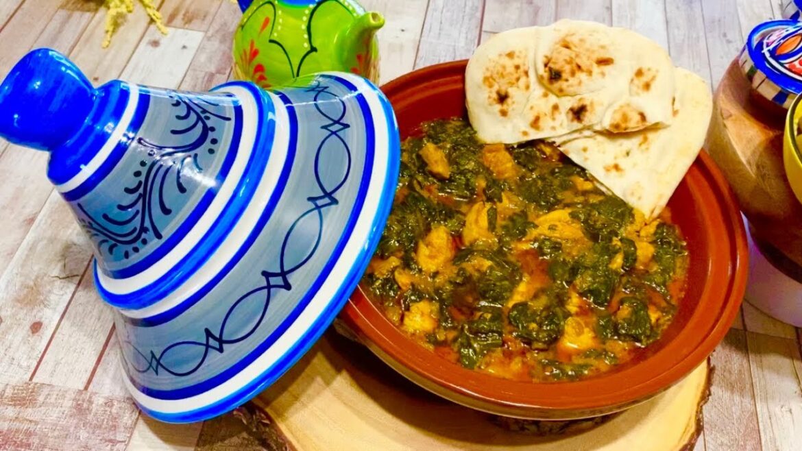 Moroccan Chicken and Spinach Tagine | Simple Moroccan Tagine Recipe