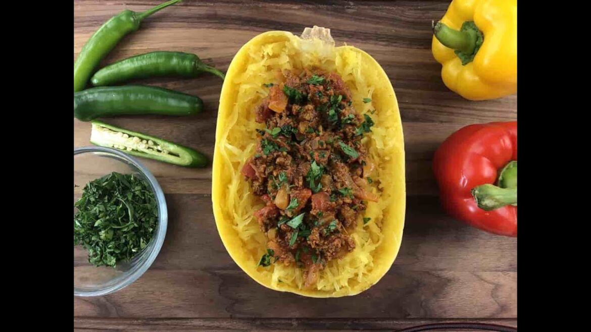 The Most Delicious Spaghetti Squash with Homemade Meat Sauce The Most Delicious Spaghetti Squash with Homemade Meat Sauce