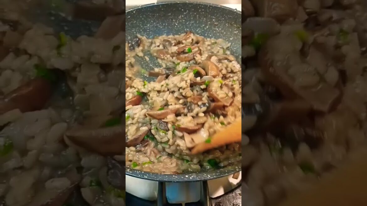 Creamy Mushrooms Risotto #shortvideo Creamy Mushrooms Risotto #shortvideo
