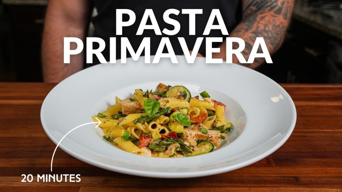 Restaurant-Quality Chicken Pasta Primavera at Home!