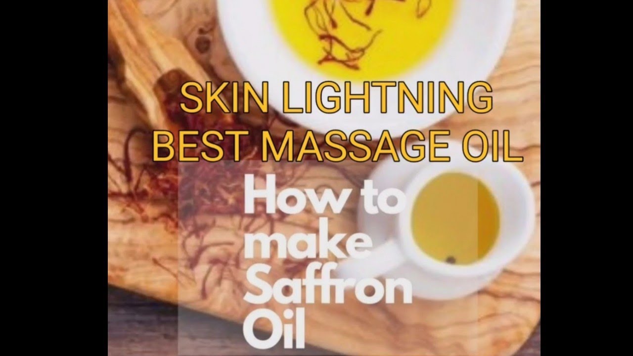 Saffron oil for fair, glowing, soft skin best for baby massage and