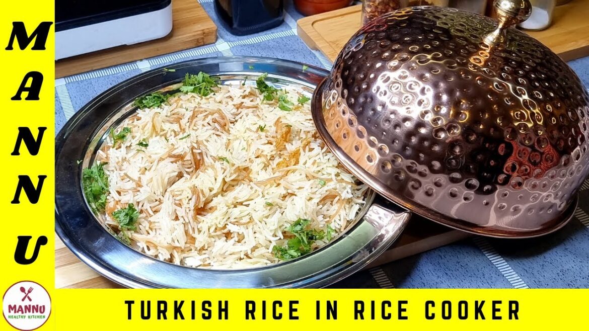 TURKISH RICE IN RICE COOKER RECIPE // How to make Turkish Pilaf (Pilav) with Orzo in Rice Cooker TURKISH RICE IN RICE COOKER RECIPE // How to make Turkish Pilaf (Pilav) with Orzo in Rice Cooker