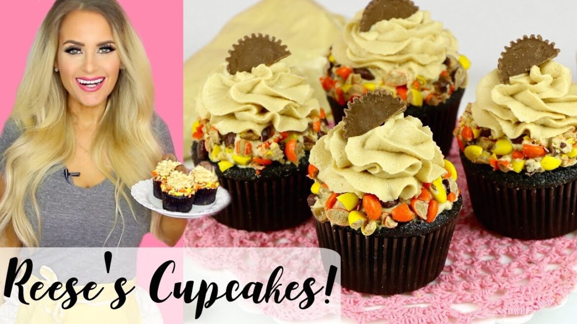 How To Make Reese’s Chocolate Peanut Butter Cupcakes // Lindsay Ann Bakes How To Make Reese's Chocolate Peanut Butter Cupcakes // Lindsay Ann Bakes