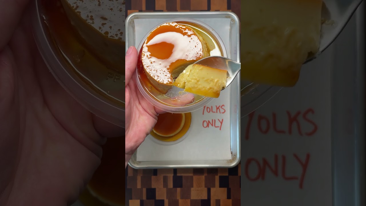Flan + The Effect of Using Whole Eggs vs Egg Yolks Dining and Cooking