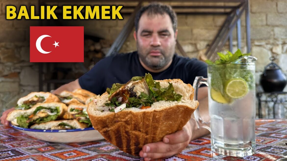 Turkish Shawarma Balik Ekmek Delicious street food