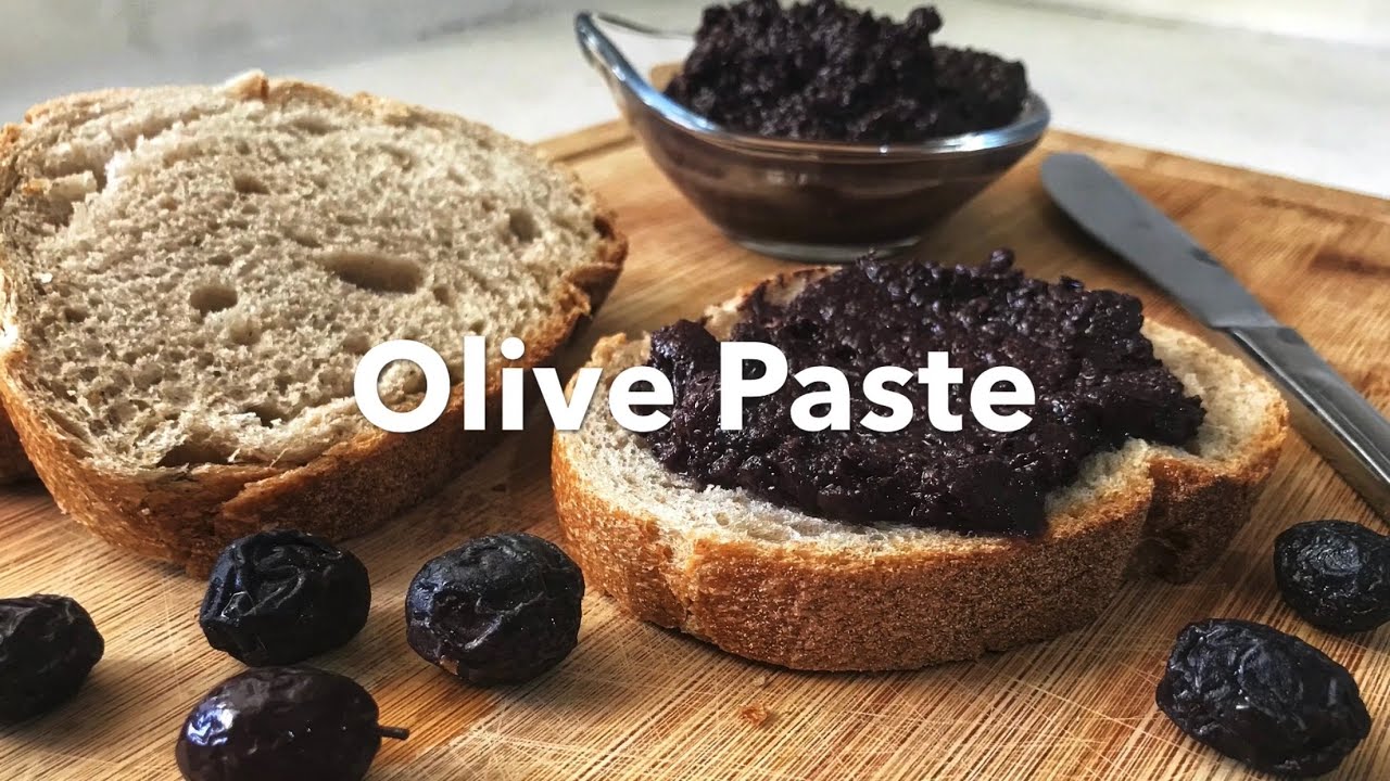 How To Make Olive Paste Black Olive Paste Recipe Homemade Olive Paste