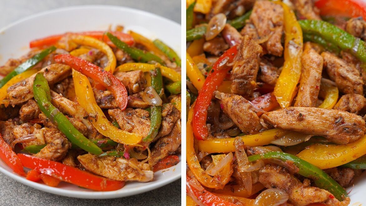 chicken fajitas recipe | chicken fajitas with chicken breast | chicken snacks recipes