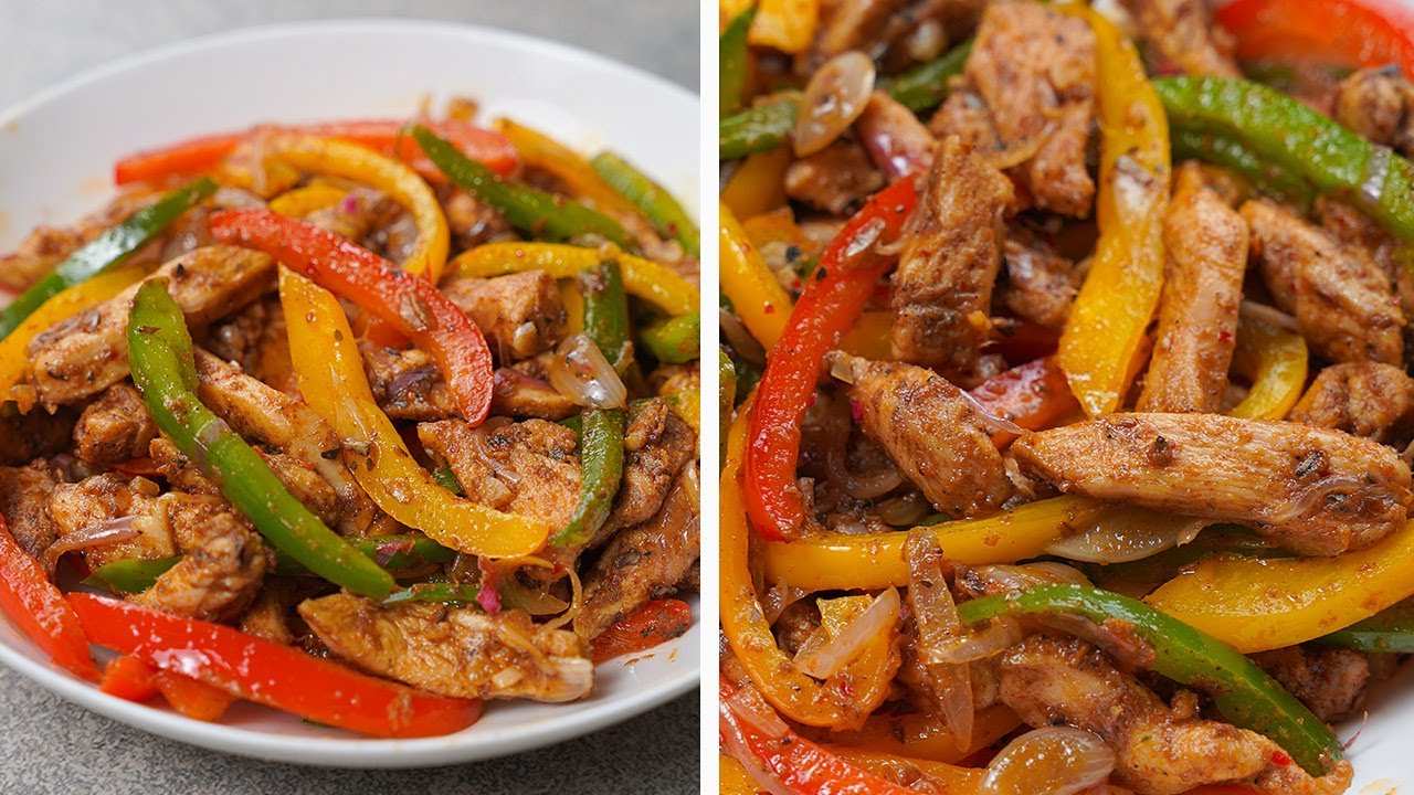 chicken fajitas recipe | chicken fajitas with chicken breast | chicken