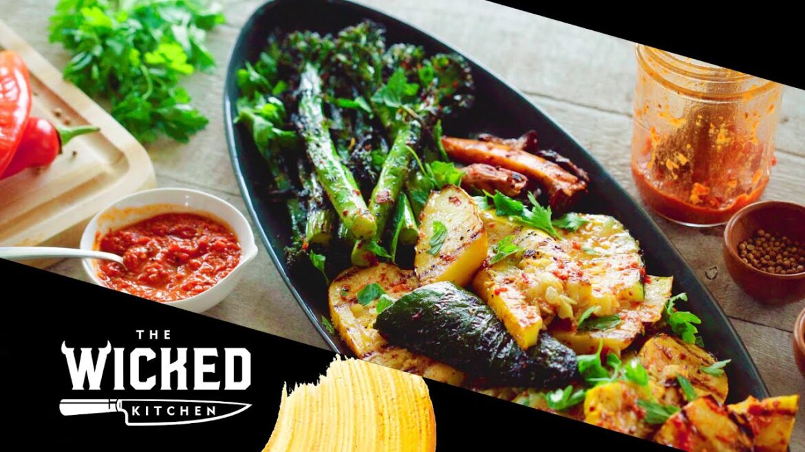 Grilled Vegetables With Harissa | The Wicked Kitchen, Vegan Chefs at your service Grilled Vegetables With Harissa | The Wicked Kitchen, Vegan Chefs at your service