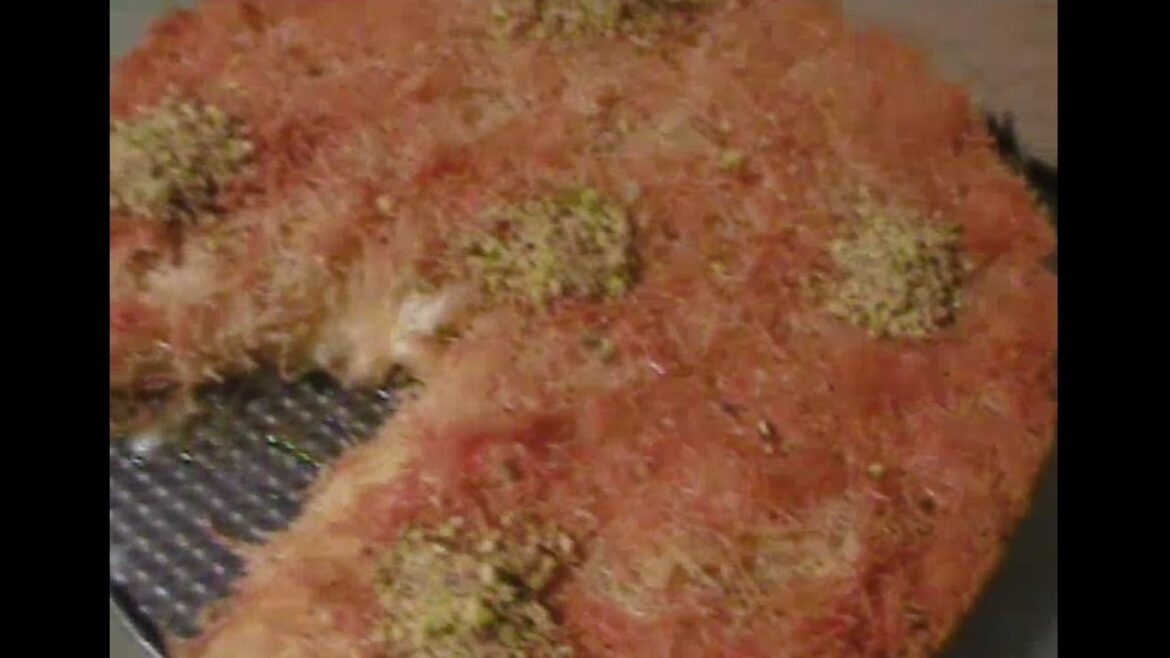 KANAFEH DESSERT (shredded phyllo with cheese )