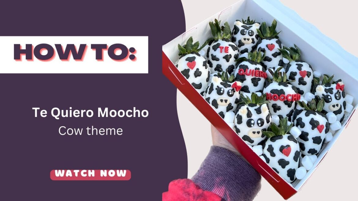 How to: Cow Themed – Valentine’s Day Chocolate Covered Strawberries How to: Cow Themed - Valentine's Day Chocolate Covered Strawberries