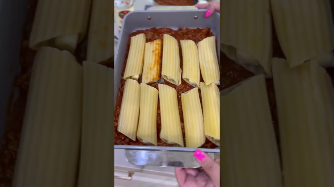 How to Make Easy String Cheese Stuffed Manicotti | Simple 6-Ingredient Pasta Recipe