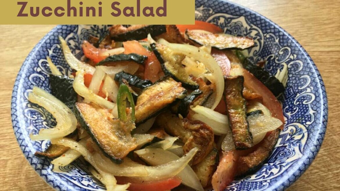 Zucchini Salad | Courgette Salad | Summer special Courgette Salad Recipe
