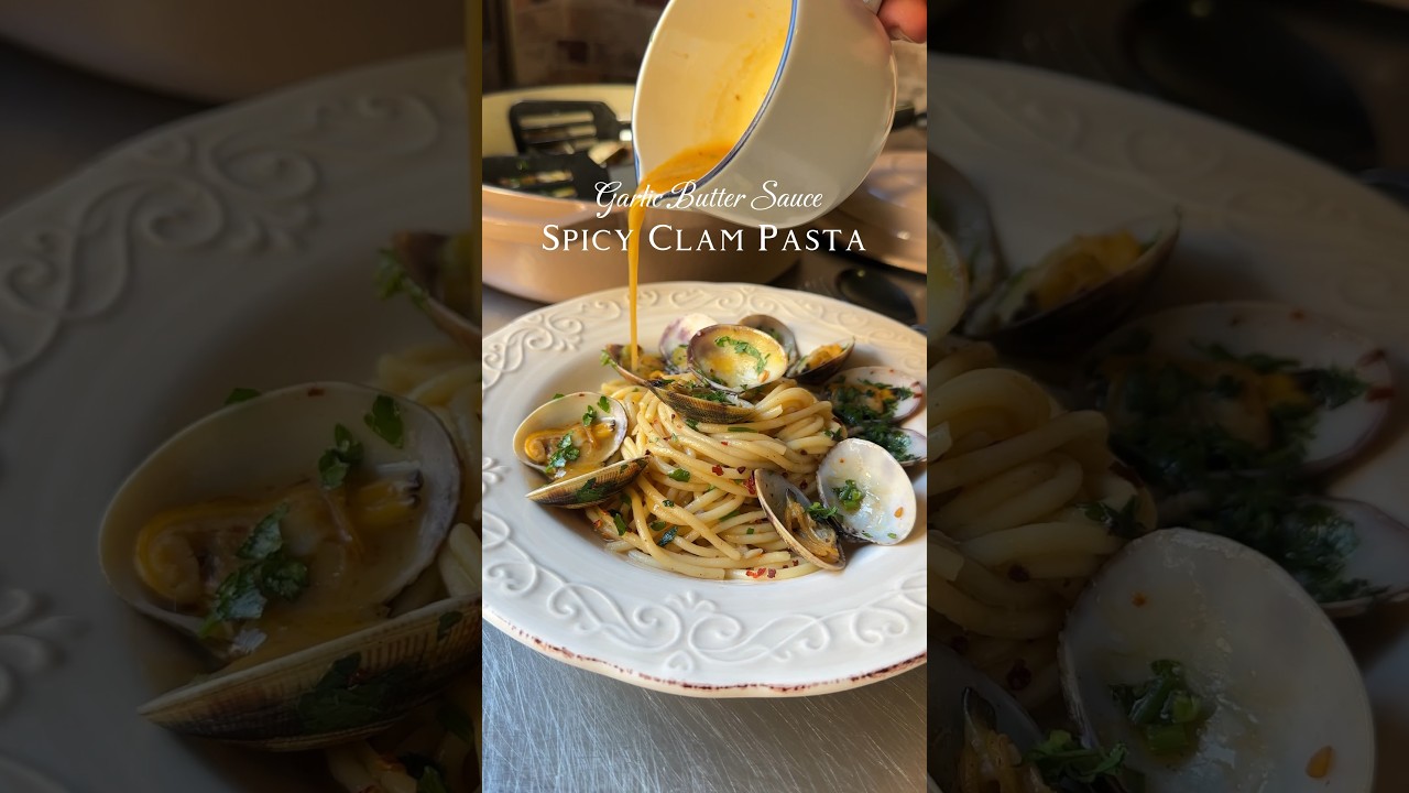 Clams should open in about 2 MINUTESDiscard any clams that have not