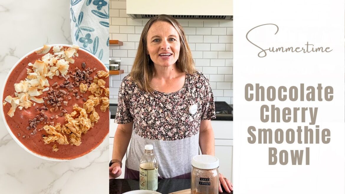 Summertime Chocolate Cherry Smoothie Bowl