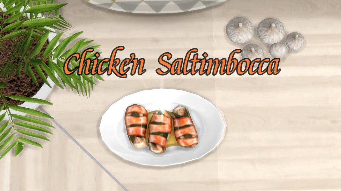 [ASMR SIMS 4] CHICKEN SALTIMBOCCA