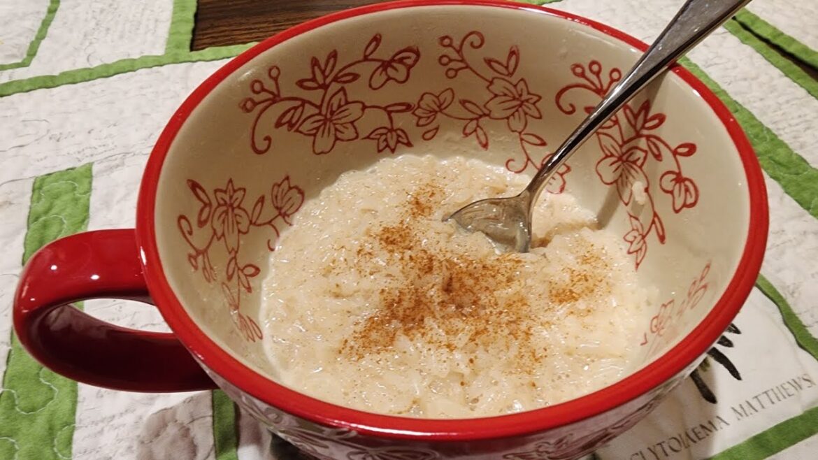 Rice Pudding for One! – Quick, Easy, & Delicious! Rice Pudding for One! - Quick, Easy, & Delicious!