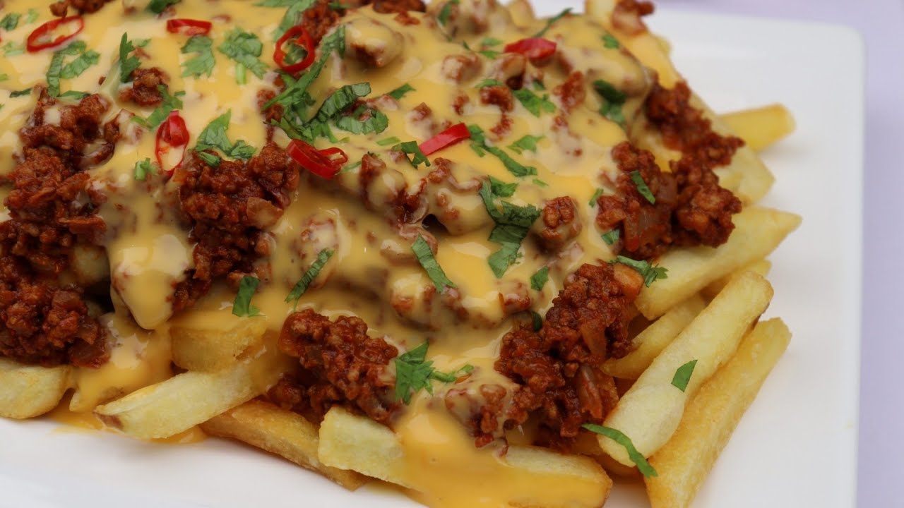 Loaded Fries with Cheese Sauce,Quick And Easy Recipe By Recipes Of The
