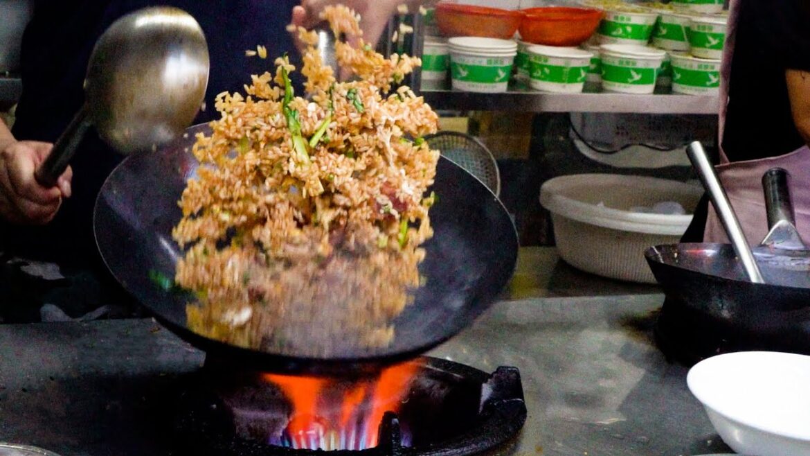 Chinese Street Food -best couple’s egg fried rice, egg pancakes, fried dough twist