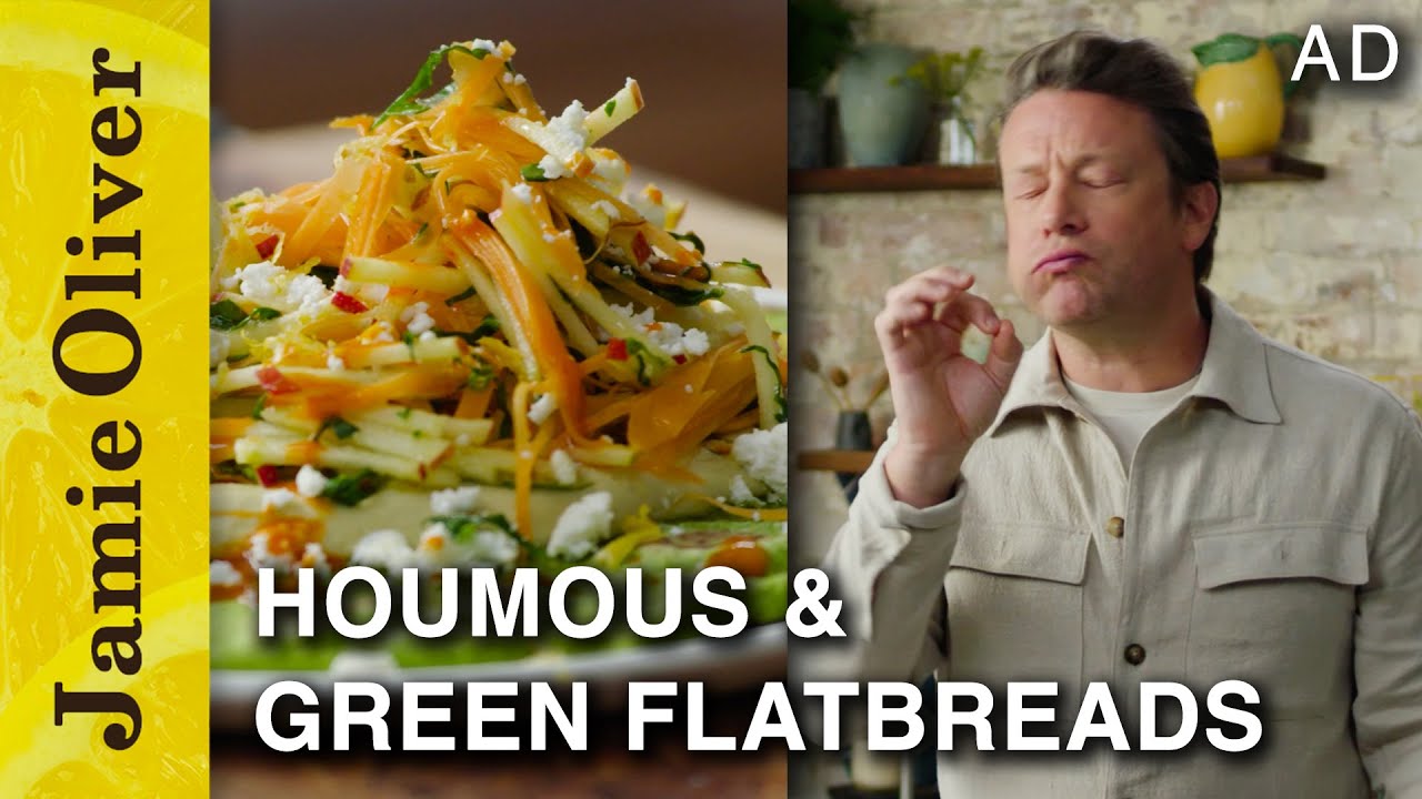 Houmous & Green Flatbreads Jamie Oliver Dining and Cooking