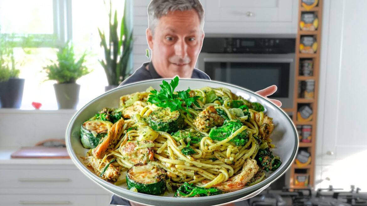 Creamy Pesto Pasta but better Creamy Pesto Pasta but better