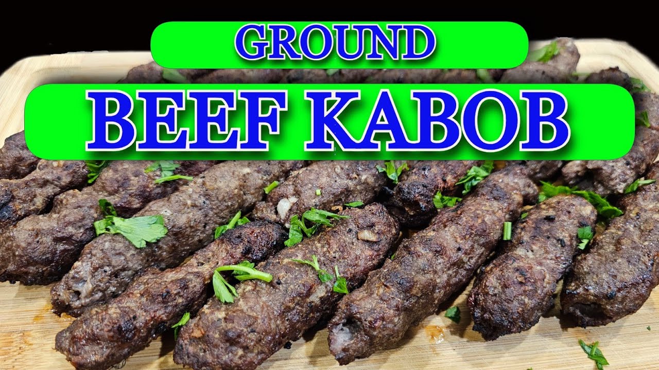 Grilled Ground BEEF KABOB Egyptian style Kofta Dining and Cooking