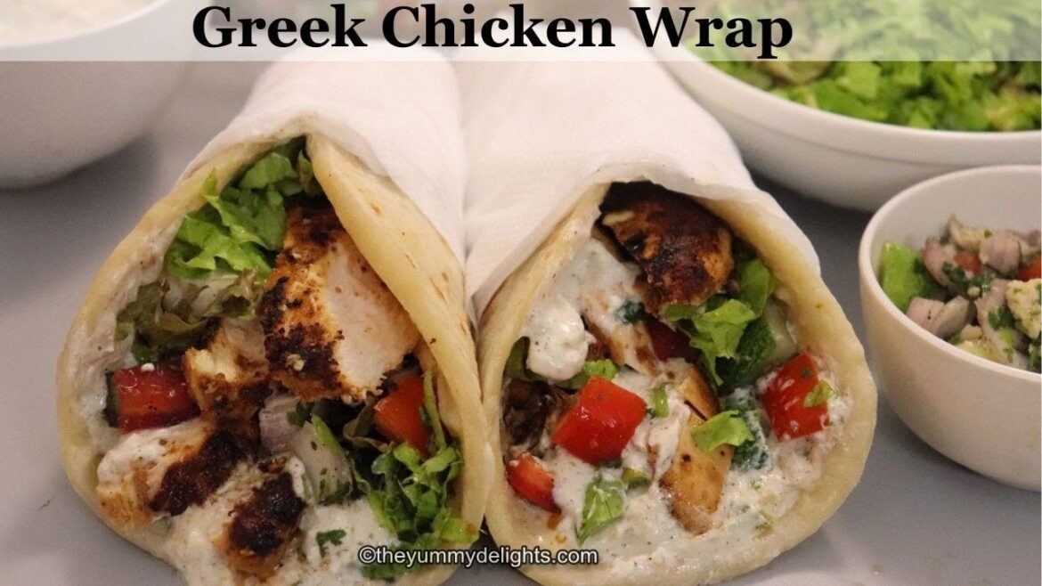 Greek chicken wrap | Greek Souvlaki recipe | Greek chicken recipe | easy chicken wrap recipe