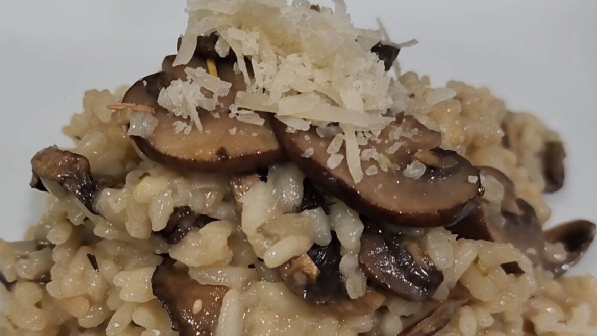 Risotto de Hongos -  Mushroom Risotto - Receta Italiana - Italian Recipe