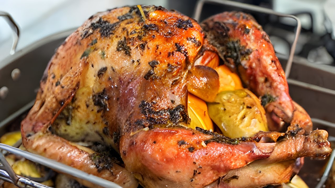 Garlic Butter And Herb Roasted Turkey Recipe StepByStep Tutorial