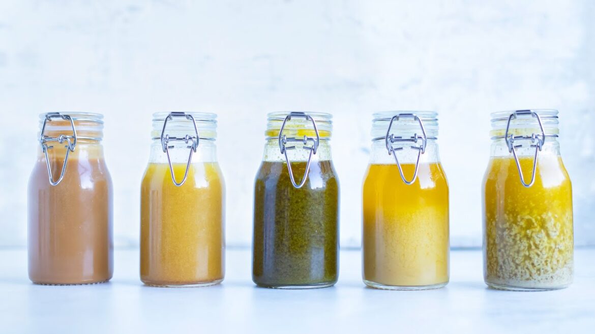 Five 5-MINUTE Homemade Salad Dressings (Quick & Easy!) Five 5-MINUTE Homemade Salad Dressings (Quick & Easy!)