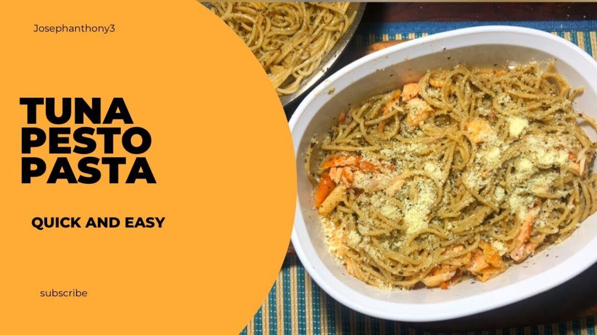 Tuna Pesto Pasta Quick and Easy recipe