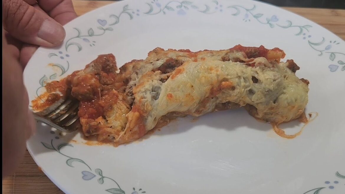 One and Done Manicotti