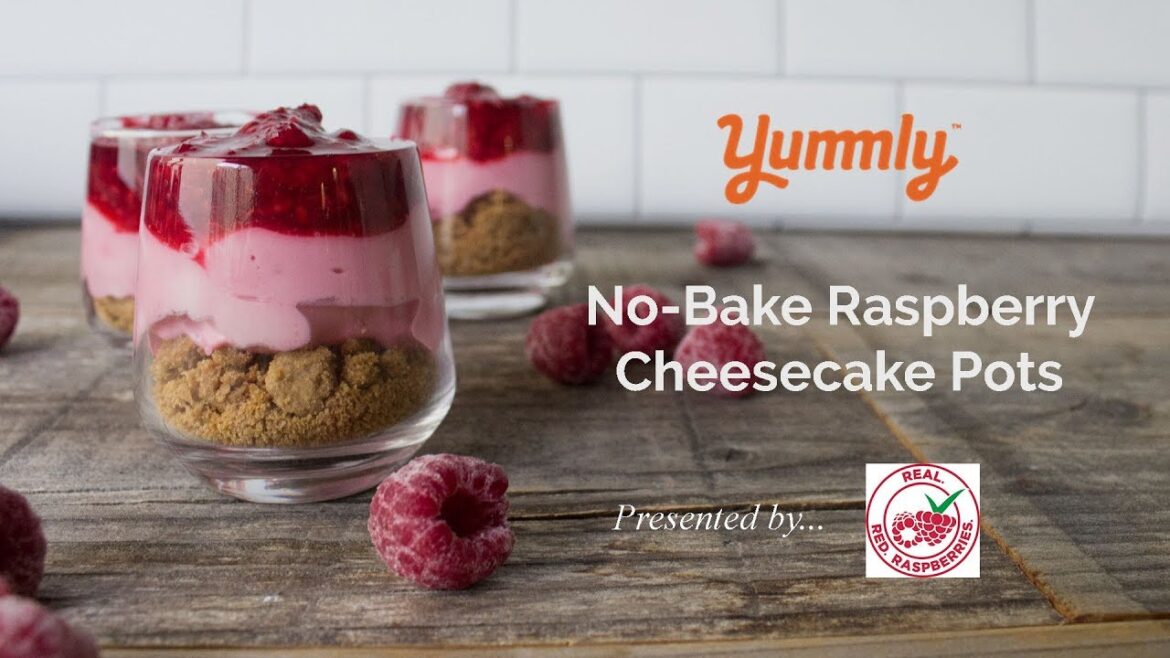 Easy No-Bake Raspberry Cheesecake Pots | Yummly Recipes