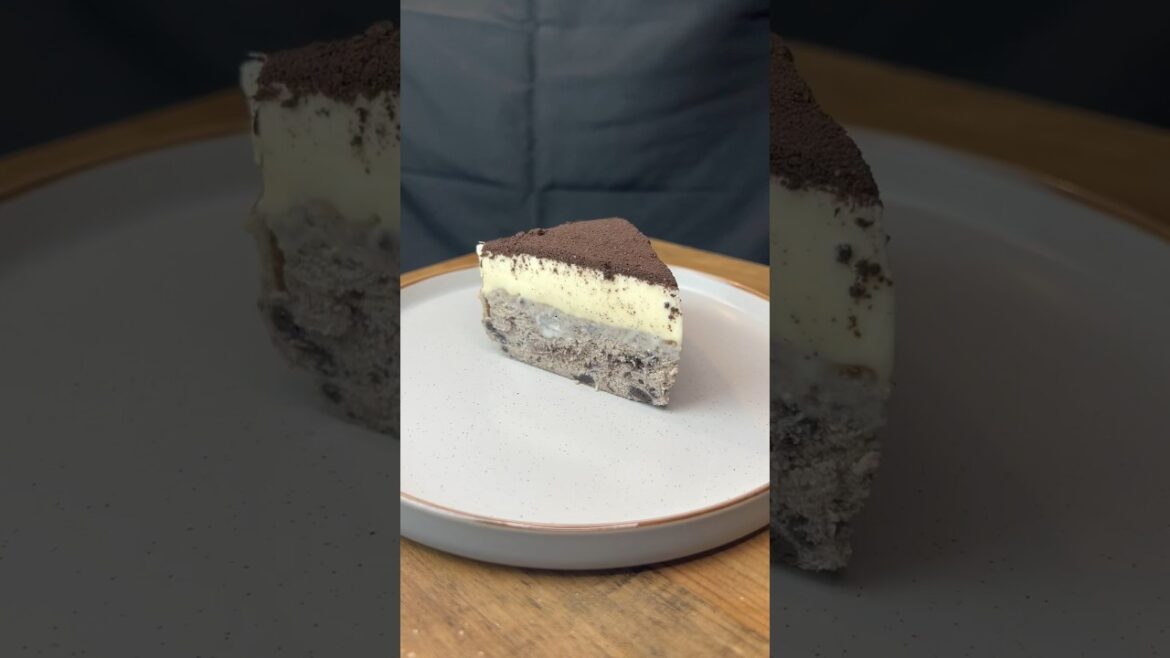 Oreo Mascarpone Burnt Basque Cheesecake #viral #shorts