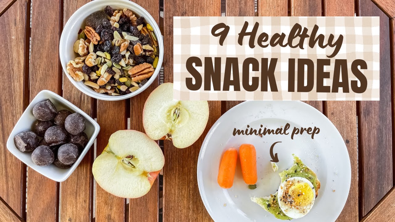 9 Healthy Snack Ideas│EASY Meal Prep For School and Work! SWEET and
