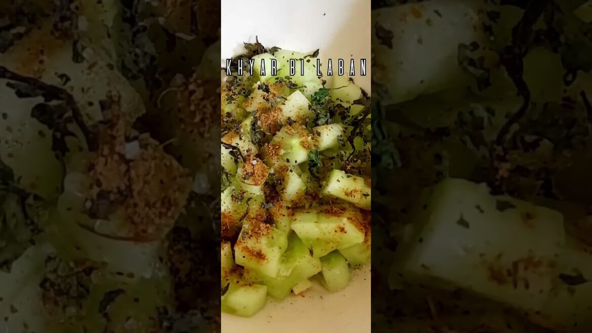 Lebanese Cucumber Yogurt Salad ( Khyar Bi Laban) By Homemade Food #food #foodie #yt #salad #yogurt