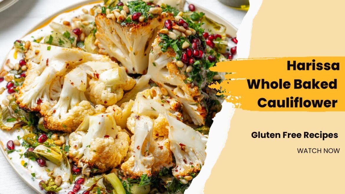 Harissa Whole Baked Cauliflower, gluten-free recipes Harissa Whole Baked Cauliflower, gluten-free recipes