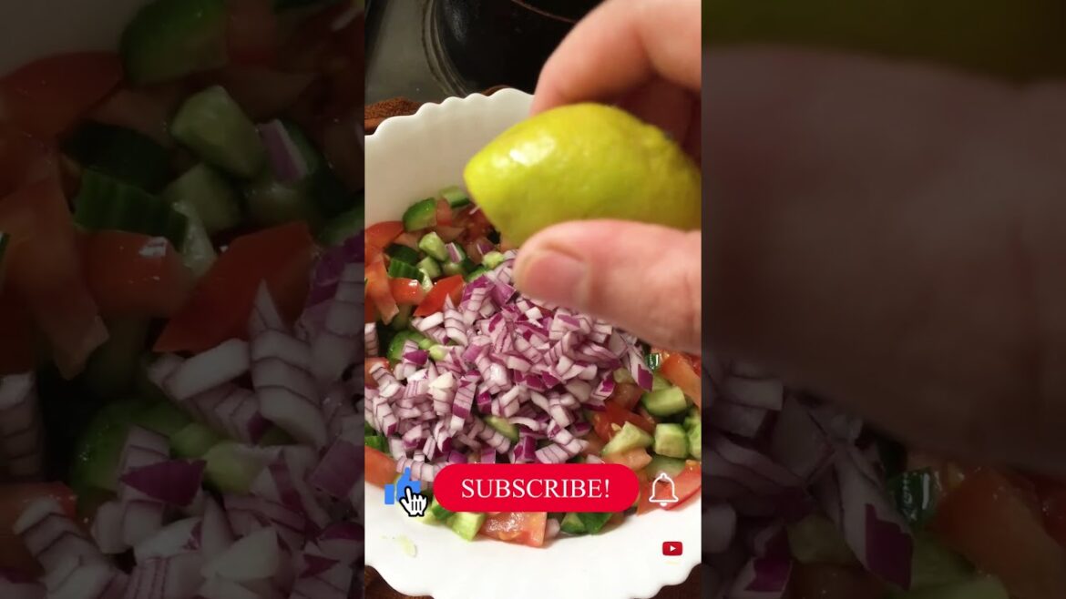 How to make Turkish Salad  Simple Turkish Salad  Fresh Salad  Greek Salad  Middle Eastern Salad