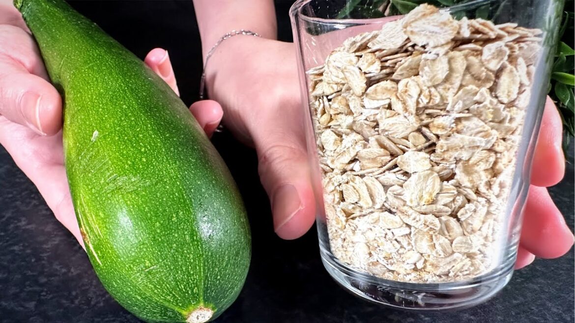 Mischen Sie einfach eine Tasse Haferflocken und Zucchini! Besser als Pizza! Gesund und lecker