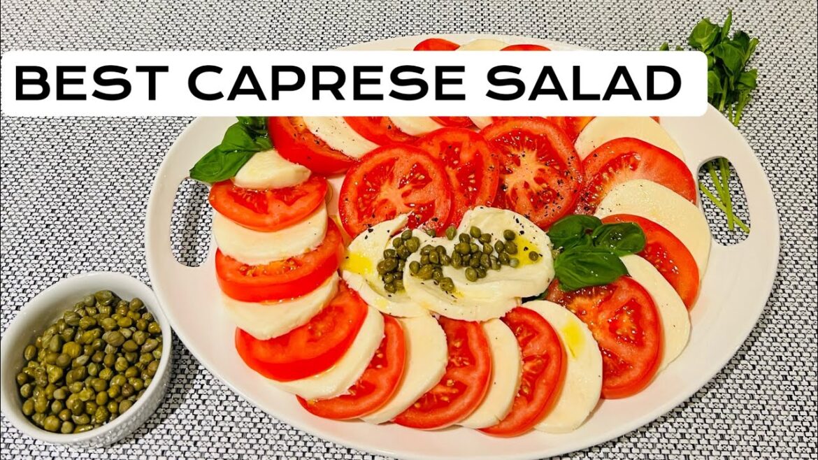 Easy CAPRESE SALAD Recipe | with fresh basil!