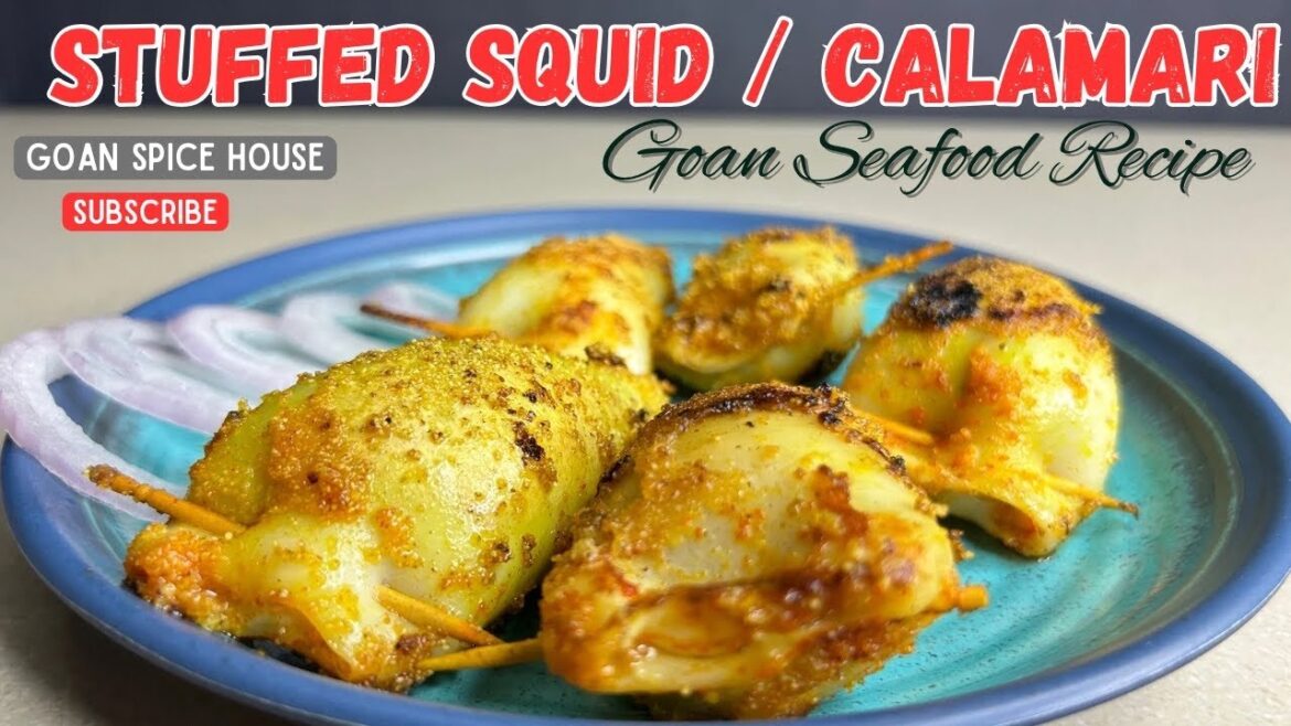 Goan Style Stuffed Squid l Stuffed Calamari l Goan Seafood Recipe l @GoanSpiceHouse Goan Style Stuffed Squid l Stuffed Calamari l Goan Seafood Recipe l @GoanSpiceHouse