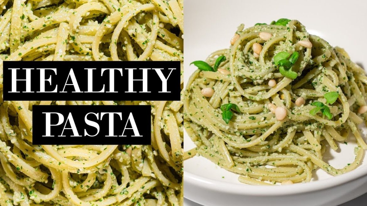 Creamy Pesto Pasta | Healthy, Dairy-Free, Vegan, Oil-Free Creamy Pesto Pasta | Healthy, Dairy-Free, Vegan, Oil-Free